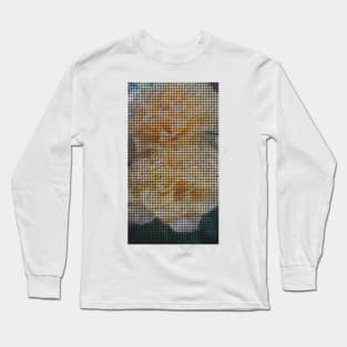 Mosaic Style Yellow Flower Tiles Long Sleeve T-Shirt